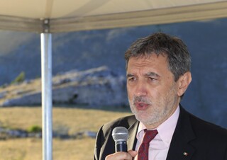 il presidente della Regione Abruzzo, Marco Marsilio (ANSA)