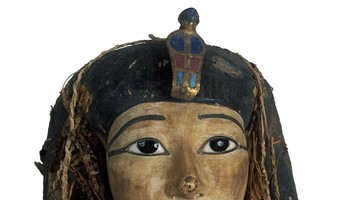 La maschera facciale del faraone Amenhotep I (fonte: S. Saleem e Z. Hawass) (ANSA)