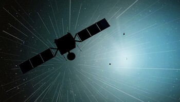 Rappresentaione artistica della missione Comet Interceptor (fonte: Geraint Jones, UCL Mullard Space Science Laboratory) (ANSA)