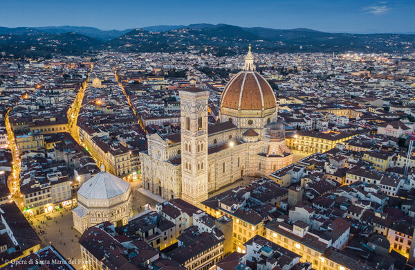 Lo spettacolo del Duomo di Firenze visto dal drone © ANSA