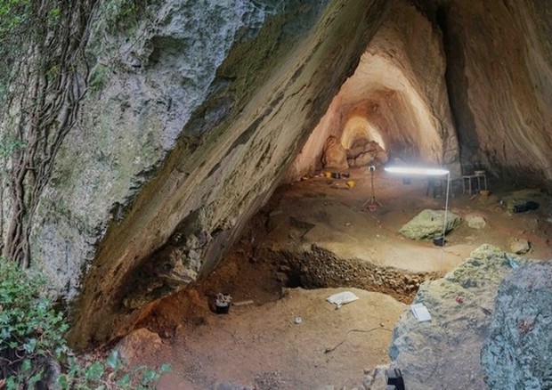 La grotta di Arma Veirana (fonte: Università di Bologna) © Ansa