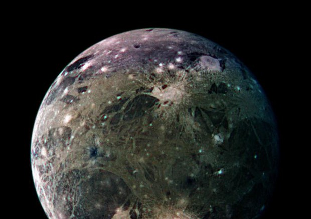 Ganimede, la più grande luna di Giove (fonte: NASA/JPL/DLR) © Ansa