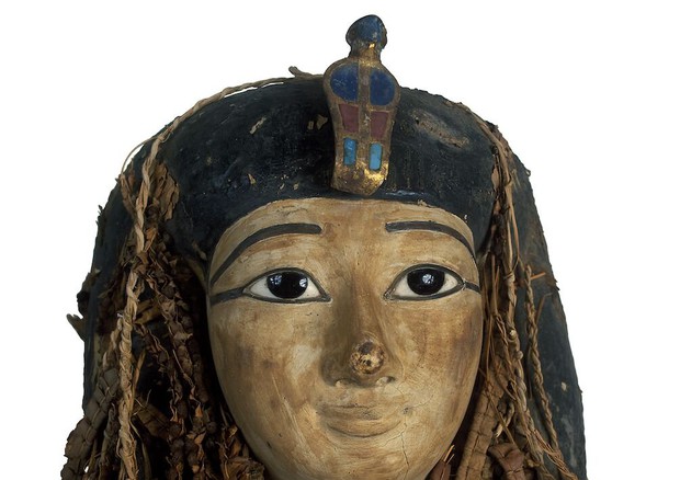 La maschera facciale del faraone Amenhotep I (fonte: S. Saleem e Z. Hawass) © Ansa