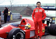 Michele Alboreto e la sua Ferrari (ANSA)