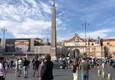Roma-Betis, tifosi spagnoli nella capitale: montagne di rifiuti a Piazza del Popolo © ANSA