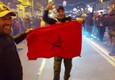 Qatar 2022, il Marocco elimina la Spagna: festa dei tifosi marocchini a Torino (ANSA)