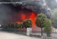 A fuoco l'azienda Bottecchia nel Veneziano (ANSA)