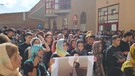 Iran, in Sardegna flash mob degli studenti nel nome di Mahsa (ANSA)
