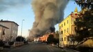 Verona, incendio nel salumificio: stabilimento distrutto (ANSA)