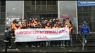 Napoli, protesta dei lavoratori interinali Asia (ANSA)
