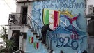 Napoli, un murale celebra lo scudetto nel quartiere Pallonetto Santa Lucia (ANSA)