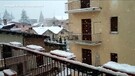 La neve ricopre le abitazioni ad Avezzano (ANSA)