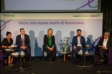 Un momento della conferenza stampa di presentazione 'Llloydsfarmacia diventa Benu: inizia una nuova storia di benessere'