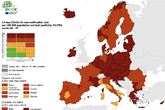 Tutta l'Ue è rossa nelle mappe Ecdc del Covid, zone gialle soltanto in Italia e Spagna (ANSA)