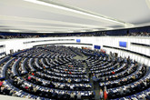 Sessione Plenaria del Parlamento europeo a Strasburgo (ANSA)