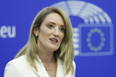 La Presidente del Parlamento europeo, Roberta Metsola (ANSA)