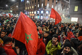 Milano, marocchini in festa (ANSA)