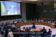Zelensky all'Onu: 'Milioni di persone al gelo, e' crimine contro umanita''