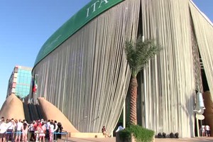 Expo Dubai 2020, olimpionici in visita al padiglione Italia per la giornata dello sport (ANSA)