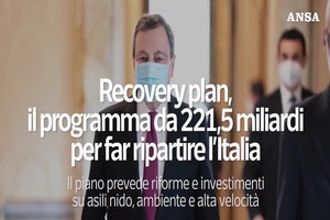 Recovery plan, il programma da 221,5 miliardi per far ripartire l’Italia (ANSA)