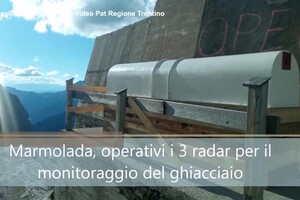 Marmolada, operativi tre radar per il monitoraggio del ghiacciaio (ANSA)