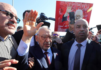 Il leader di Ennahdha Rached Ghannouchi (ANSA)