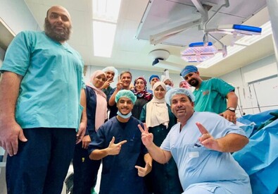 L'equipe del Centro cardiologico pediatrico di Taormina in missione in Libia (ANSA)