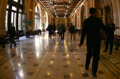 La grande sala del Transatlantico a Montecitorio © ANSA