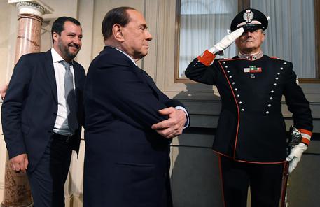 Matteo Salvini e Silvio Berlusconi, archivio © ANSA