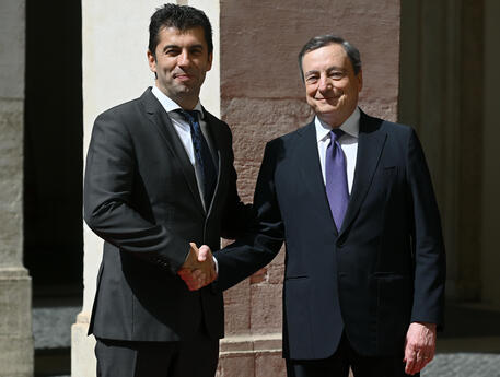Mario Draghi e Kiril Petkov © ANSA