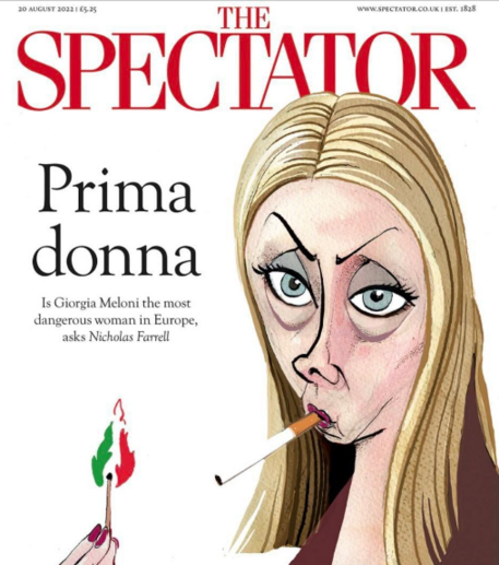 La copertina del settimanale britannico The Spectator © Ansa