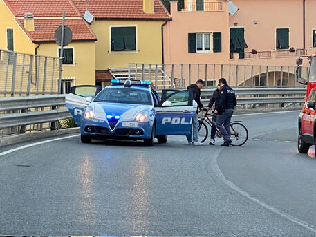 Ladro si lancia dal viadotto per sfuggire alla polizia © ANSA