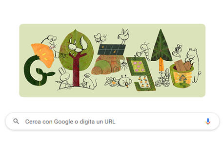 Google dedica il doodle alla giornata della terra © ANSA