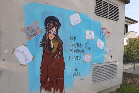 Il murale per Giulia a Vigonovo