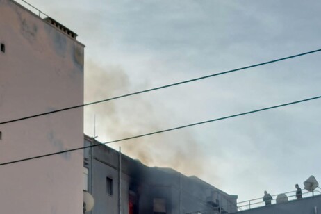 incendio in casa a Cagliari