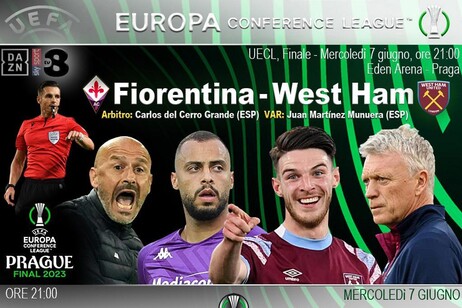 UECL, finale: Fiorentina-West Ham