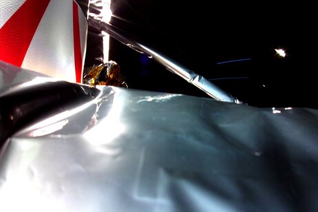 Selfie inviato dal lander Peregrine in viaggio verso la Luna (fonte: Astrobotic)