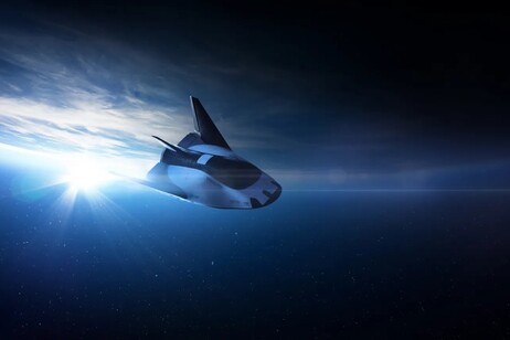 Rappresentazione artistica dello spazioplano Dream Chaser (fonte: Sierra Space)