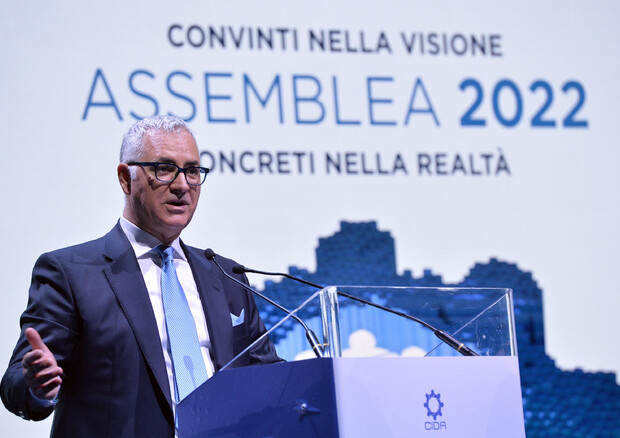 Il Presidente di CIDA Stefano Cuzzilla all'Assemblea 2022 all'Auditorium Parco della Musica di Roma © ANSA