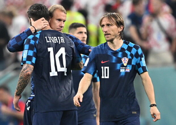 Modric durante la semifinale Croazia-Argentina (foto: EPA)