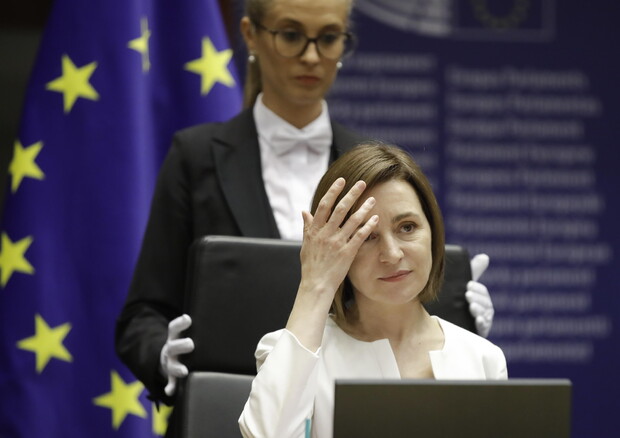 Moldovan President Maia Sandu at EU Parliament (foto: EPA)