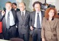 Da sinistra: Francesco Greco, Francesco Saverio Borrelli, Gherardo Colombo e Ilda Bocassini durante  una conferenza stampa del pool in una foto d'archivio del 1995 © 