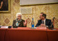 Liliana Segre e Beppe Sala alla conferenza stampa a Palazzo Marino © ANSA