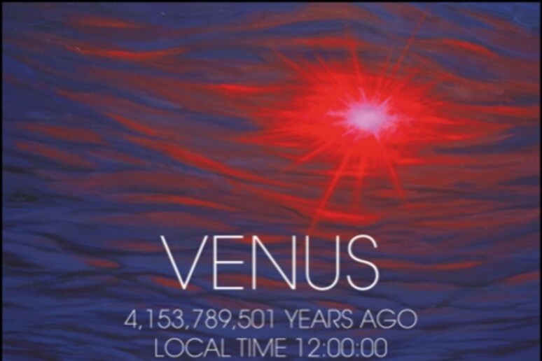 Un ipotetico viaggiatore spaziale sulla superficie secca di Venere oltre 4 miliardi di anni fa (fonte: ©Manchu) - RIPRODUZIONE RISERVATA