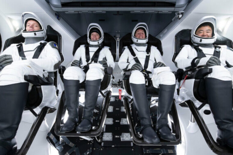 L 'equipaggio della missione Crew 2 si prepara a rientrare a Terra (fonte: SpaceX) - RIPRODUZIONE RISERVATA