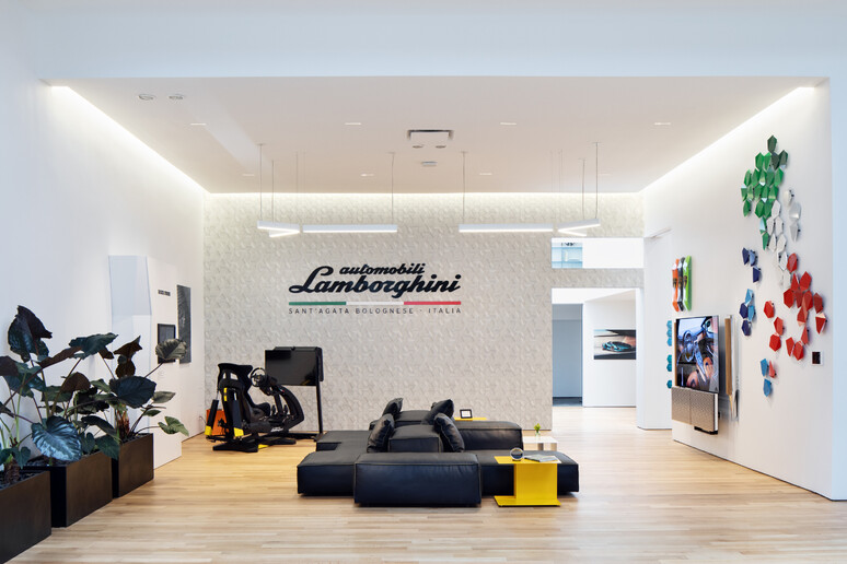 Lamborghini, una  	'vip lounge 	' nel cuore di Manhattan © ANSA/Lamborghini Press