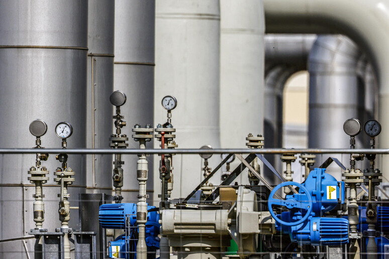 L 'impianto di approdo del gasdotto "Nord Stream 1" a Lubmin, Germania © ANSA/EPA