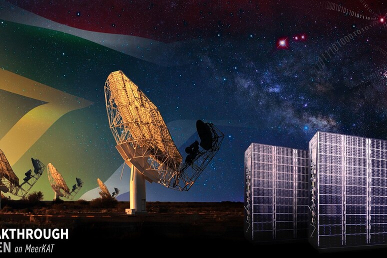 Il radiotelescopio MeerKAT alal ricerca di tecnofirme aliene (fonte: Danielle Futselaar / Breakthrough Listen / SARAO) - RIPRODUZIONE RISERVATA