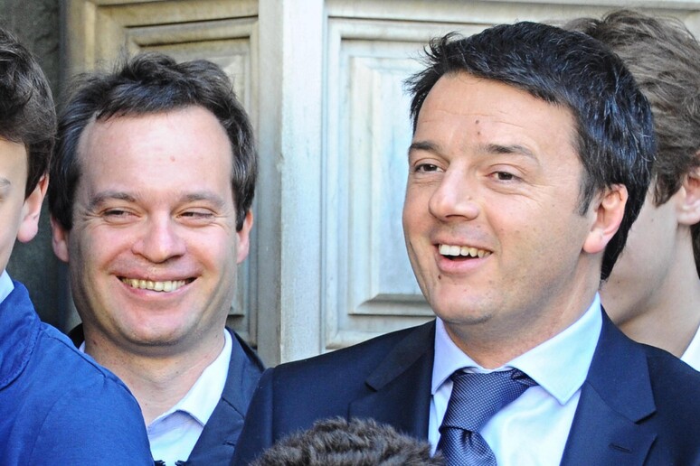 Matteo Renzi con Marco Carrai in una foto del 2014 - RIPRODUZIONE RISERVATA