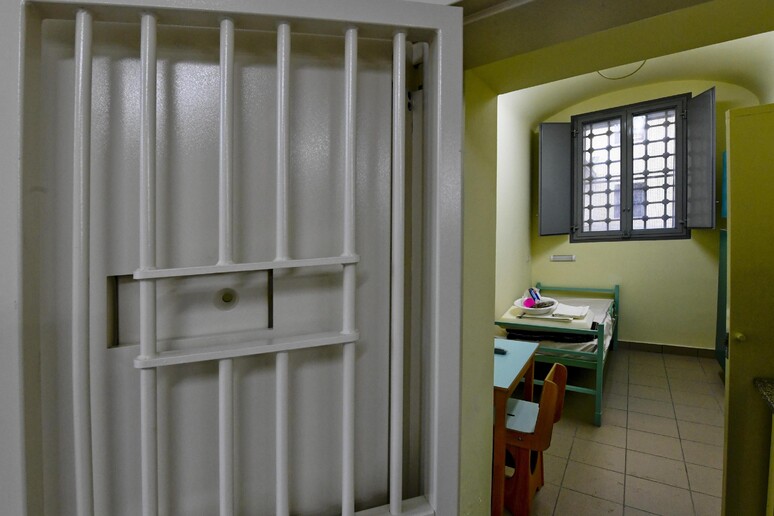 Una cella carceraria - RIPRODUZIONE RISERVATA